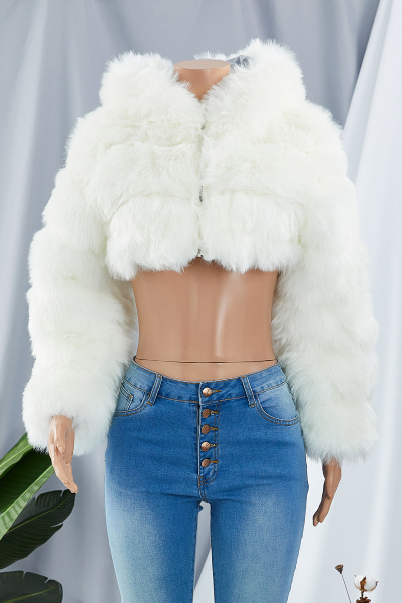 Classic Cropped Fur Coat